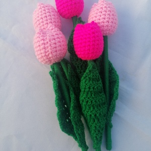 Horgolt tulipán - Meska.hu