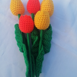 Horgolt tulipán - Meska.hu