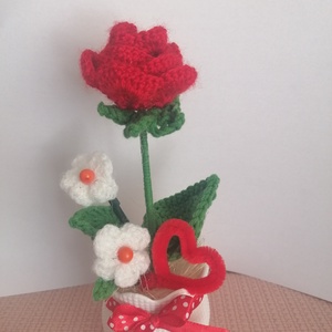 Anyáknapi kaspó horgolt virágokkal, Otthon & Életmód, Virágdekoráció, Virágtartó, Kaspó, , Szeretnél maradandó ajándékot adni anyának, mamának, dédinek.
Szeretettel ajánlom horgolt virágos c..., MESKA