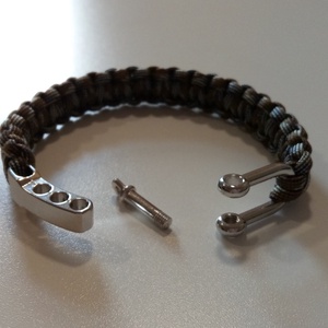 Paracord túlélő karkötő állítható seklivel - ékszer - karkötő - fonott karkötő - Meska.hu