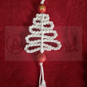 Paracord karácsonyfa ajtódísz - otthon & életmód - dekoráció - ajtó- és ablak dekoráció - ajtódísz & kopogtató - Meska.hu