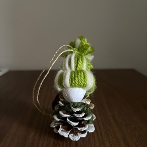 Téli toboz manó karácsonyfa dísz, Karácsony, Karácsonyi lakásdekoráció, Karácsonyfadíszek, Mindenmás, MESKA