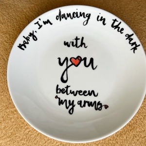 Idézetes dísz kistányér - otthon & életmód - konyhafelszerelés, tálalás - tálalás - tányér & étkészlet - Meska.hu