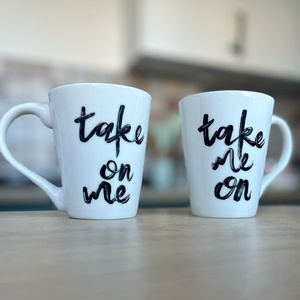 Páros feliratos bögre - otthon & életmód - konyhafelszerelés, tálalás - tálalás - bögre & csésze - Meska.hu