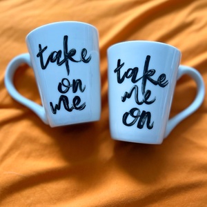 Páros feliratos bögre, Otthon & Életmód, Konyhafelszerelés, tálalás, Tálalás, Bögre & Csésze, Festett tárgyak, MESKA