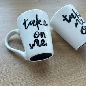 Páros feliratos bögre - otthon & életmód - konyhafelszerelés, tálalás - tálalás - bögre & csésze - Meska.hu