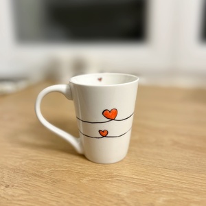 Szivecskés bögre - Meska.hu