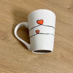 Szivecskés bögre - otthon & életmód - konyhafelszerelés, tálalás - tálalás - bögre & csésze - Meska.hu