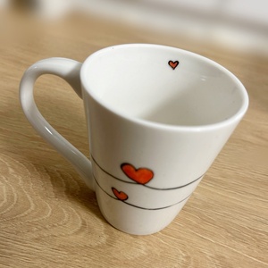 Szivecskés bögre - otthon & életmód - konyhafelszerelés, tálalás - tálalás - bögre & csésze - Meska.hu