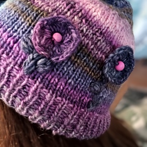 Kézzel kötött sapka  - ruha & divat - sál, sapka, kendő - fejpánt - Meska.hu