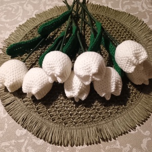 Horgolt tulipán  - otthon & életmód - virágdekoráció - virágok - szálas virág - Meska.hu