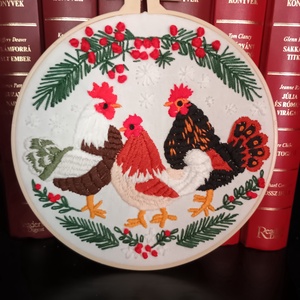 Hímzett falikép  - otthon & életmód - dekoráció - dísztárgy - Meska.hu