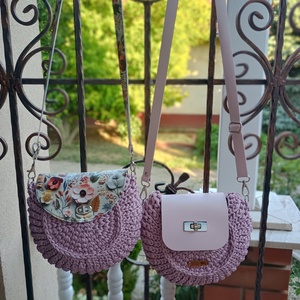 Horgolt crossbody - táska & tok - kézitáska & válltáska - nagy pakolós táska - Meska.hu