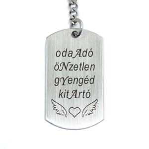 Az én anyám egy angyal acél medálos kulcstartó, Táska & Tok, Kulcstartó & Táskadísz, Kulcstartó, , MESKA