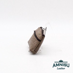 Barna krokkómintás kettő cipzáras kulcstartó B9008 - táska & tok - kulcstartó & táskadísz - kulcstartó - Meska.hu