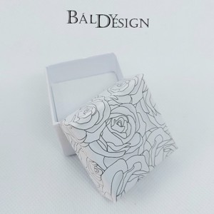 Fehér rózsás gyűrűs ékszerdobozok, Ékszer, Ékszertartó, Ékszerdoboz, , MESKA