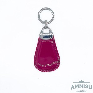 Sötét magenta lakk csepp alakú swarovski köves bőr kulcstartó H4003 - táska & tok - kulcstartó & táskadísz - kulcstartó - Meska.hu