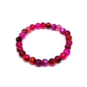 Achát faz szin mályva gyerek golyó karkötő 6mm, Ékszer, Karkötő, Ásványkarkötő, , MESKA