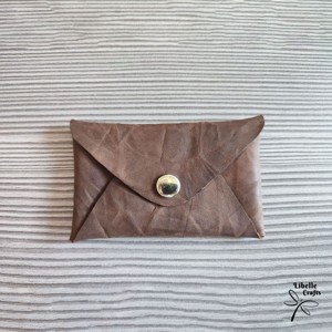 Gyűrt barna egyfakkos kártyatartó, Táska & Tok, Pénztárca & Más tok, Kártyatartó & Irattartó, , MESKA