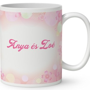 Kérd a neveddel - Anya és lánya buborékfújás mintás bögre - otthon & életmód - konyhafelszerelés, tálalás - tálalás - bögre & csésze - Meska.hu