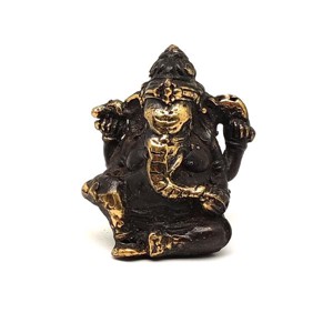 Réz figura Ganesha óarany 5x4cm, Otthon & Életmód, Dekoráció, Spiritualitás, , MESKA