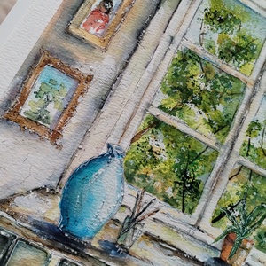 Az otthon csendje. - művészet - festmény - akvarell - Meska.hu