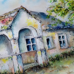 Falakban őrzött emlékek - művészet - festmény - akvarell - Meska.hu