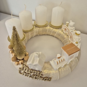 Adventi koszorú - karácsony - adventi díszek - adventi koszorú - Meska.hu