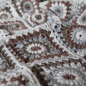 Granny Square horgolt pamut kabát/pulcsi - ruha & divat - női ruha - kardigánok - Meska.hu