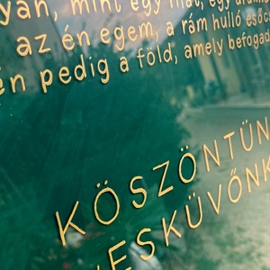 Esküvői üdvözlőtábla - plexi tábla - esküvő - dekoráció - tábla & jelzés - Meska.hu
