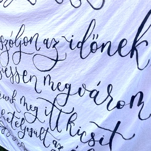 Háttérdekor - vászon - esküvő - dekoráció - helyszíni dekor - Meska.hu