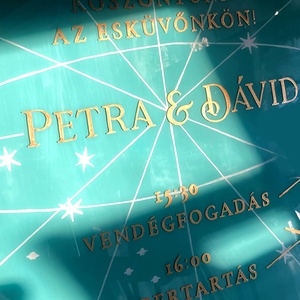 Tarot esküvői üdvözlőtábla - esküvő - dekoráció - tábla & jelzés - Meska.hu