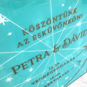 Tarot esküvői üdvözlőtábla - esküvő - dekoráció - tábla & jelzés - Meska.hu
