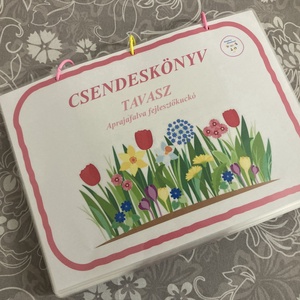 Tavaszi csendeskönyv - játék & sport - készségfejlesztő és logikai játék - oktató játékok - Meska.hu