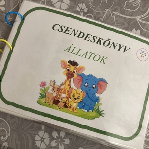 Állatos csendeskönyv - játék & sport - készségfejlesztő és logikai játék - oktató játékok - Meska.hu