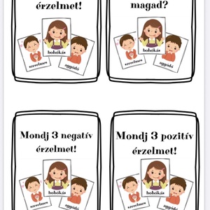 Érzelemkártyák - játék & sport - készségfejlesztő és logikai játék - oktató játékok - Meska.hu
