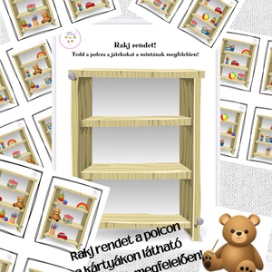 Rakj rendet a polcon! , Játék & Sport, Készségfejlesztő és Logikai játék, Oktató játékok, Fotó, grafika, rajz, illusztráció, Mindenmás, MESKA