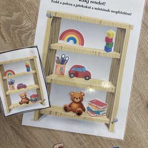 Rakj rendet a polcon! játékcsomag - játék & sport - készségfejlesztő és logikai játék - oktató játékok - Meska.hu