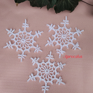 Karácsonyi horgolt  dekoráció - hópehely, Karácsony, Karácsonyi lakásdekoráció, Karácsonyfadíszek, Horgolás, MESKA