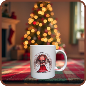 Angyalkás bögre, Otthon & Életmód, Konyhafelszerelés, tálalás, Tálalás, Bögre & Csésze, Decoupage, transzfer és szalvétatechnika, MESKA