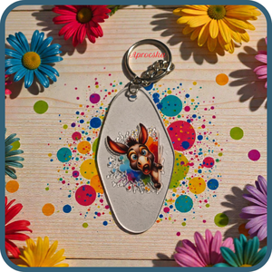Kulcstartó kukucskáló állatokkal, Táska & Tok, Kulcstartó & Táskadísz, Kulcstartó, Decoupage, transzfer és szalvétatechnika, MESKA