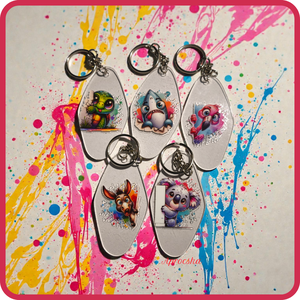 Kulcstartó kukucskáló állatokkal - táska & tok - kulcstartó & táskadísz - kulcstartó - Meska.hu