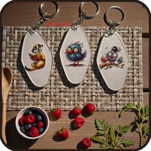 Kulcstartó mókás állatokkal - táska & tok - kulcstartó & táskadísz - kulcstartó - Meska.hu