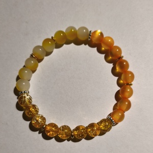 Karkötő meleg színekkel, Ékszer, Karkötő, Gyöngyös karkötő, Ékszerkészítés, MESKA