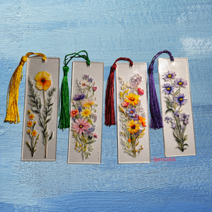 Könyvjelző virágos - könyv & zene - könyvjelző - Meska.hu