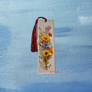 Könyvjelző virágos - könyv & zene - könyvjelző - Meska.hu