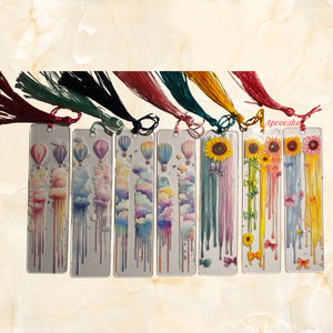 Könyvjelző napraforgó és felhő - könyv & zene - könyvjelző - Meska.hu