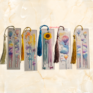 Könyvjelző napraforgó és felhő - könyv & zene - könyvjelző - Meska.hu