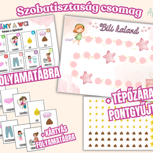 Szobatisztaság csomag - Szobatiszta leszek! - Tépőzáras jutalomtábla szobatisztasághoz, Művészet, Grafika & Illusztráció, Digitális, Fotó, grafika, rajz, illusztráció, MESKA
