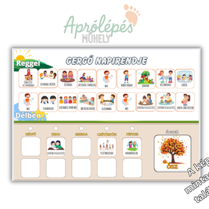 Óvodai Napirend Tábla  Játékos rutinsegítő ovisoknak- Ovis napirend , Művészet, Grafika & Illusztráció, Digitális, Fotó, grafika, rajz, illusztráció, MESKA